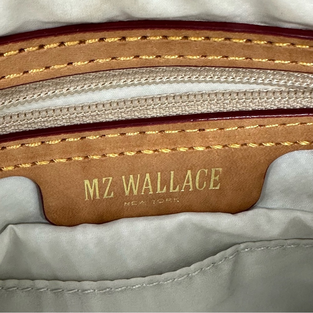 MZ Wallace Quilted Crossbody Bag in Ivory with Gold Chain - Picture 11 of 14